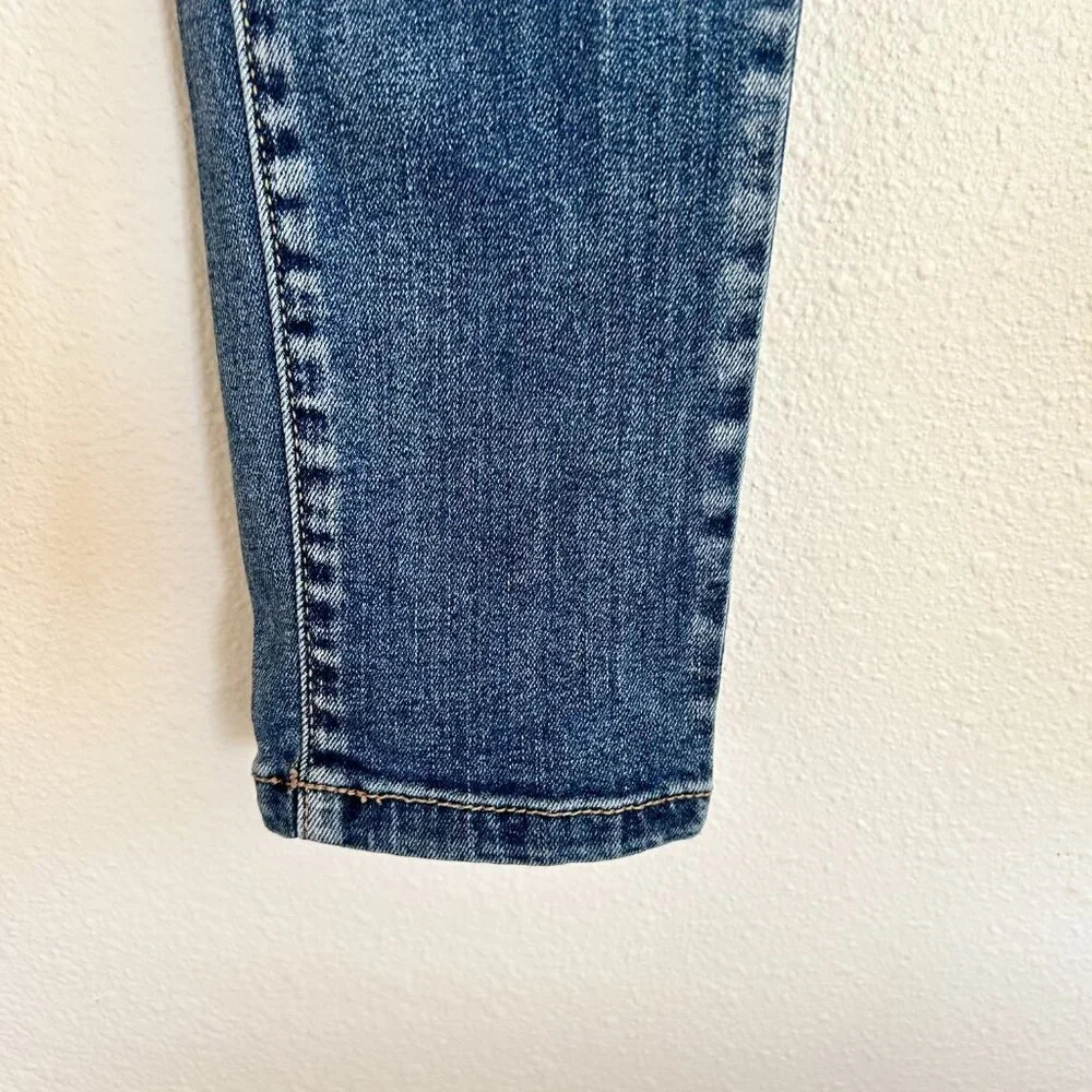 KanCan Jeans Mid Rise Ankle Skinny Distressed Medium Wash Stretch